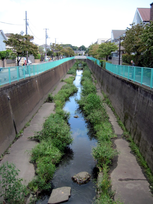 月見橋付近からの神田川